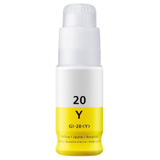 Picture of Compatible 3396C001 (GI-20Y) Yellow Dye Ink Bottle (7700 Yield)