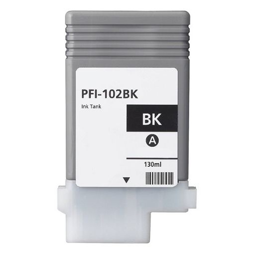Picture of Remanufactured 0895B001 (PFI-102Bk) Black Inkjet Cartridge (130 Yield)