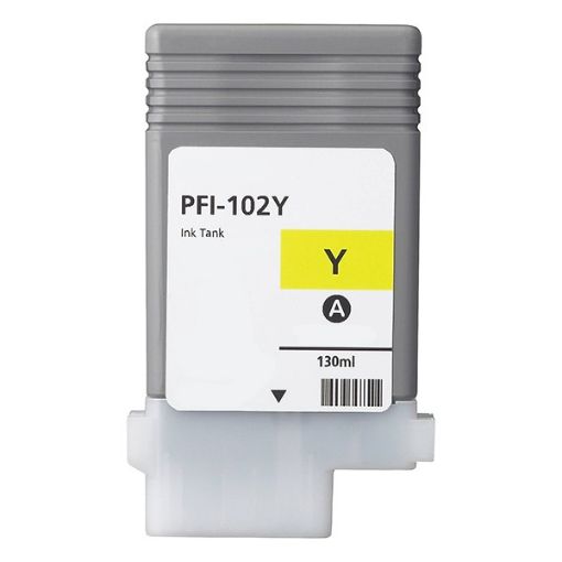 Picture of Remanufactured 0898B001 (PFI-102Y) Yellow Inkjet Cartridge (130 Yield)