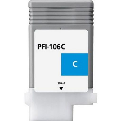 Picture of Remanufactured 6622B001AA (PFI-106C) Cyan Inkjet Cartridge (130 ml)