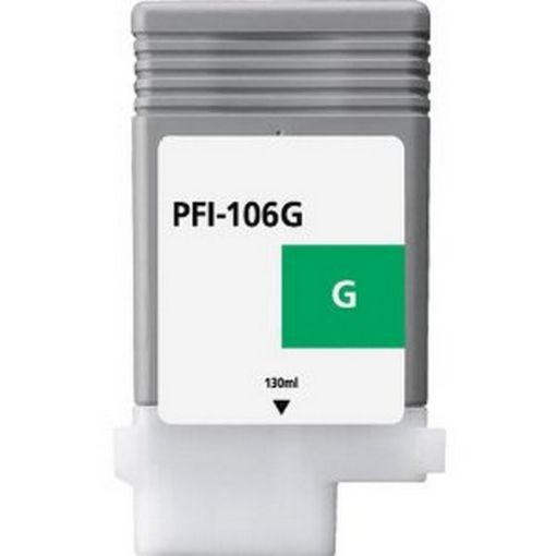 Picture of Remanufactured 6628B001AA (PFI-106Green) Green Inkjet Cartridge (130 ml)