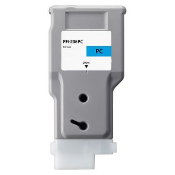 Remanufactured 5307B001 (PFI-206PC) Photo Cyan Ink Cartridge (300 ml)  Remanufactured 5307B001 (PFI-206PC) Photo Cyan Ink Cartridge (300 ml)