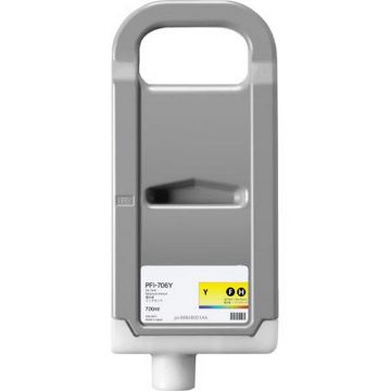 Remanufactured 6684B001AA (PFI-706Y) Yellow Ink Cartridge (700 ml)  Remanufactured 6684B001AA (PFI-706Y) Yellow Ink Cartridge (700 ml)