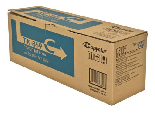 Picture of Copystar 1T02JZCCS0 (TK-869C) Cyan Toner Cartridges (2/CN) (12000 Yield)