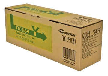 Copystar 1T02JZACS0 (TK-869Y) Yellow Toner Cartridges (2/CN) (12000 Yield)  Copystar 1T02JZACS0 (TK-869Y) Yellow Toner Cartridges (2/CN) (12000 Yield)