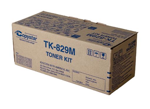 Picture of Copystar 1T02FZBCS0 (TK-829M) Magenta Toner Cartridge (7000 Yield)