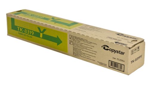 Picture of Copystar 1T02MVACS0 (TK-8319Y) Yellow Toner Cartridge (6000 Yield)