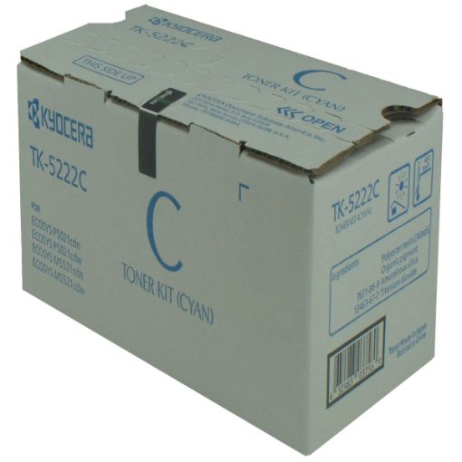 Picture of Copystar 1T02R9CUS1 (TK-5222C) Cyan Toner Cartridge (1200 Yield)