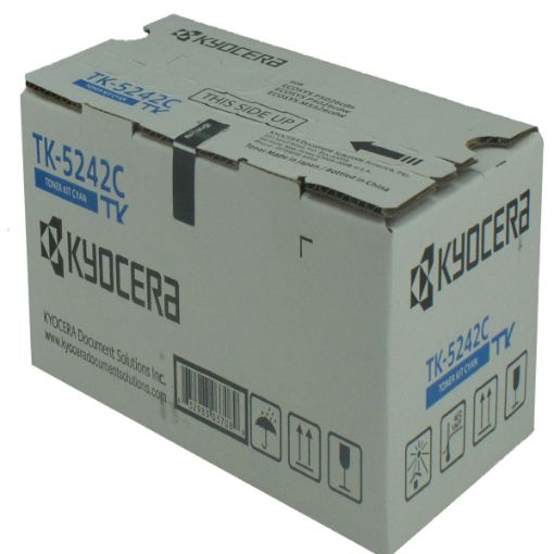 Picture of Copystar 1T02R7CUS0 (TK-5242C) Cyan Toner Cartridge (3000 Yield)