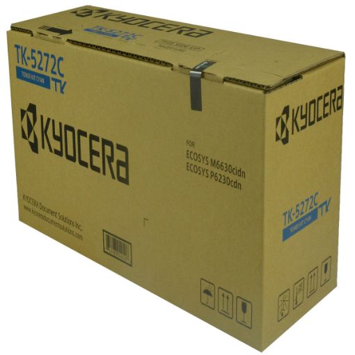 Picture of Kyocera Mita 1T02TVCUS0 (TK-5272C) Cyan Toner Cartridge (6000 Yield)