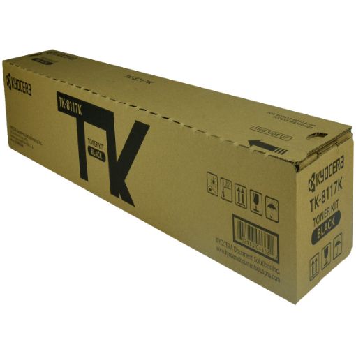 Picture of Kyocera Mita 1T02P30US0 (TK-8117K) Black Toner Cartridge (12000 Yield)