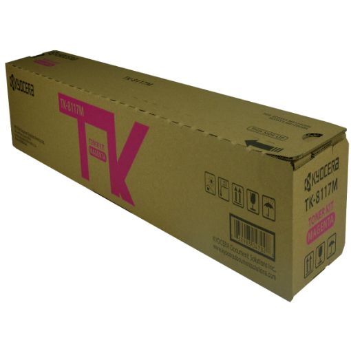 Picture of Kyocera Mita 1T02P3BUS0 (TK-8117M) Magenta Toner Cartridge (6000 Yield)