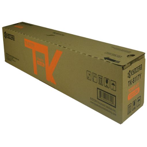 Picture of Kyocera Mita 1T02P3AUS0 (TK-8117Y) Yellow Toner Cartridge (6000 Yield)