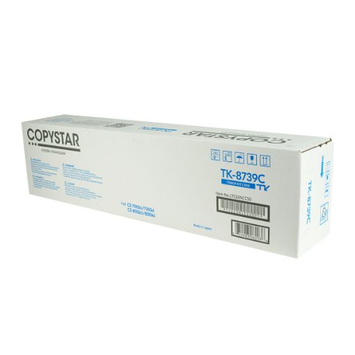 Picture of Copystar 1T02XNCCS0 (TK-8739C) Cyan Toner Cartridge (40000 Yield)