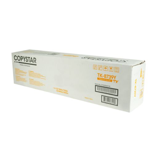 Picture of Copystar 1T02XNACS0 (TK-8739Y) Yellow Toner Cartridge (40000 Yield)