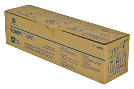 Picture of Konica Minolta TN-617C (A1U9431) Cyan Toner Cartridge (31000 Yield)