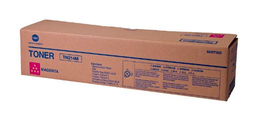 Picture of Konica Minolta A0D7335 (TN-214M) Magenta Toner Cartridge (18500 Yield)