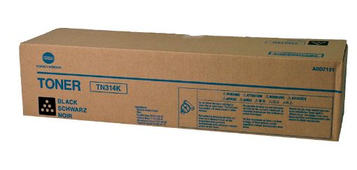 Picture of Konica Minolta A0D7131 (TN-314K) Black Toner Cartridge (26000 Yield)