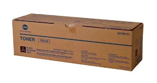 Picture of Konica Minolta A0YM131 (TN-510K) Black Toner Cartridge (30000 Yield)