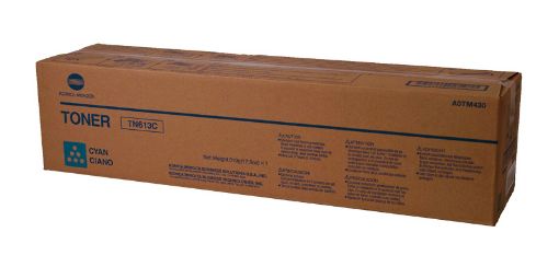 Picture of Konica Minolta A0TM430 (TN-613C) Cyan Toner Cartridge (30000 Yield)