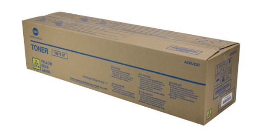 Picture of Konica Minolta A3VU230 (TN-711Y) Yellow Toner Cartridge (31500 Yield)