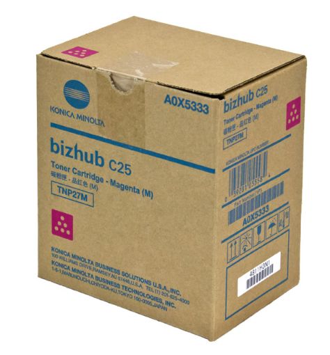 Picture of Konica Minolta A0X5333 (TNP27M) Magenta Toner Cartridge (6000 Yield)