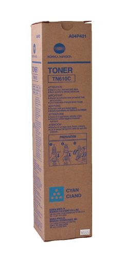 Picture of Konica Minolta A04P431 (TN-610C) Cyan Toner (26500 Yield)