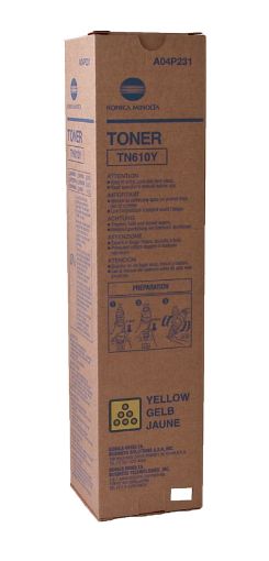 Picture of Konica Minolta A04P231 (TN-610Y) Yellow Toner (26500 Yield)