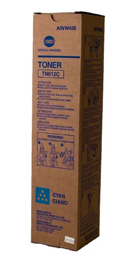 Picture of Konica Minolta A0VW435 (TN-612C, A0VW430) Cyan Toner Cartridge (26500 Yield)