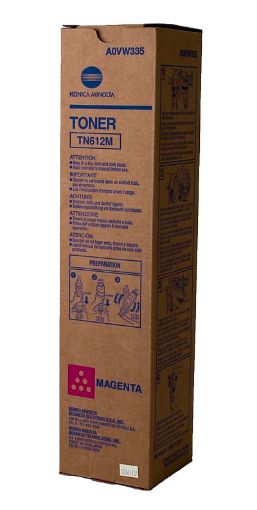 Picture of Konica Minolta A0VW335 (TN-612M, A0VW330) Magenta Toner Cartridge (26500 Yield)