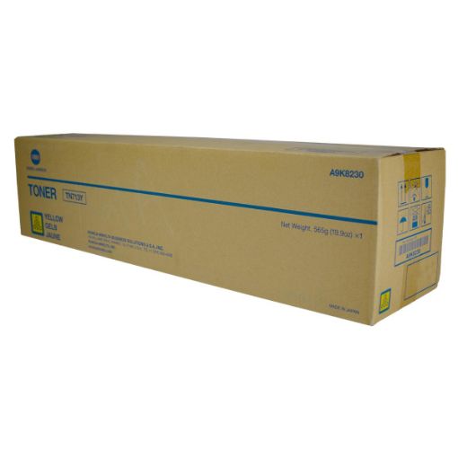 Picture of Konica Minolta A9K8230 (TN-713Y) Yellow Toner Cartridge (33200 Yield)