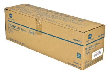 Show details for Konica Minolta A0DK433 (TN-318C) Cyan Toner Cartridge (8000 Yield) Picture of Konica Minolta A0DK433 (TN-318C) Cyan Toner Cartridge (8000 Yield)