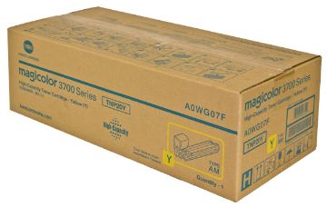 Show details for Konica Minolta A0WG07F Yellow Toner Cartridge (5000 Yield) Picture of Konica Minolta A0WG07F Yellow Toner Cartridge (5000 Yield)