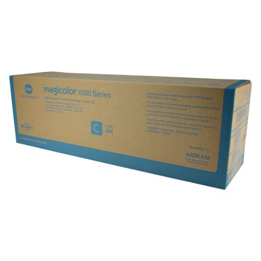 Picture of Konica Minolta A0DK432 Cyan Toner Cartridge (8000 Yield)