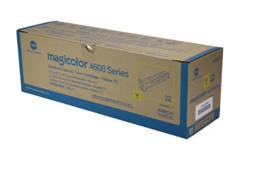 Picture of Konica Minolta A0DK231 Yellow Laser Toner Cartridge (4000 Yield)