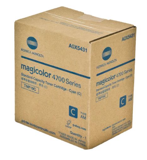 Picture of Konica Minolta A0X5431 Cyan Toner Cartridge (4000 Yield)