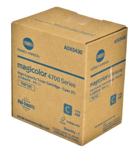 Picture of Konica Minolta A0X5430 Cyan Toner Cartridge (6000 Yield)