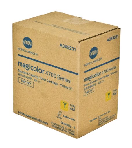 Picture of Konica Minolta A0X5231 Yellow Toner Cartridge (4000 Yield)