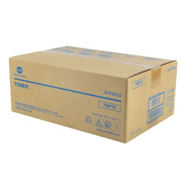 Show details for Konica Minolta ACF0033 (TNP75) Black Toner Cartridge (20000 Yield) Picture of Konica Minolta ACF0033 (TNP75) Black Toner Cartridge (20000 Yield)