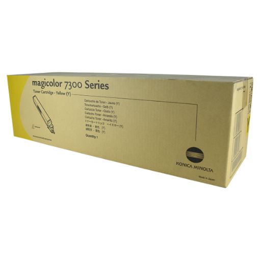 Picture of Konica Minolta 1710530-002 Yellow Toner Cartridge (7500 Yield)