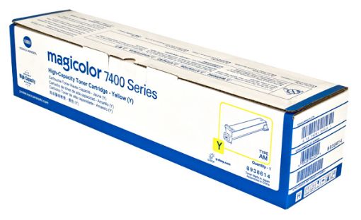 Picture of Konica Minolta 8938-614 Yellow Toner Cartridge (12000 Yield)