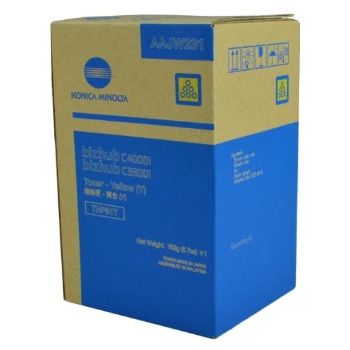 Picture of Konica Minolta AAJW231 (TNP81Y) Yellow Toner Cartridge (9000 Yield)