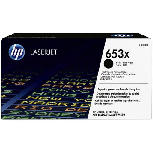 Picture of HP CF320X (HP 653X) High Yield Black Toner Cartridge (21000 Yield)