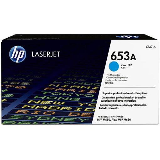 Picture of HP CF321A (HP 653A) Cyan Toner Cartridge (16500 Yield)