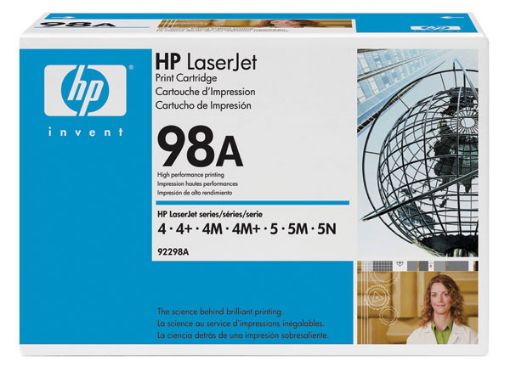 Picture of HP 92298A (HP 98A) Black Toner Cartridge (6800 Yield)
