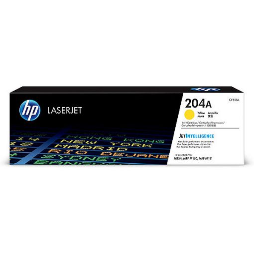 Picture of HP CF512A (HP 204A) Yellow Toner Cartridge (900 Yield)