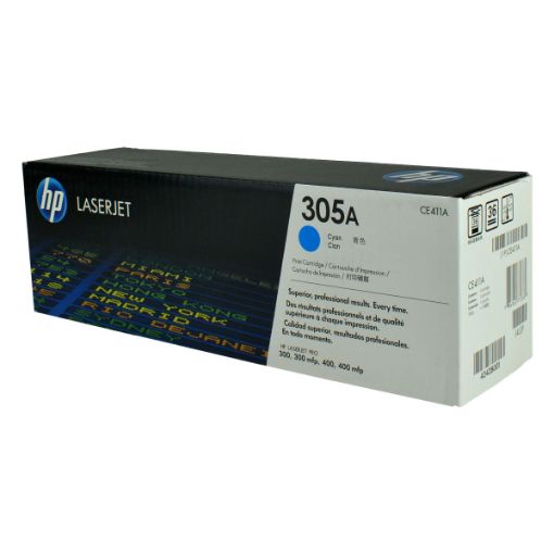 Picture of HP CE411A (HP 305A) Cyan Toner Cartridge (2600 Yield)