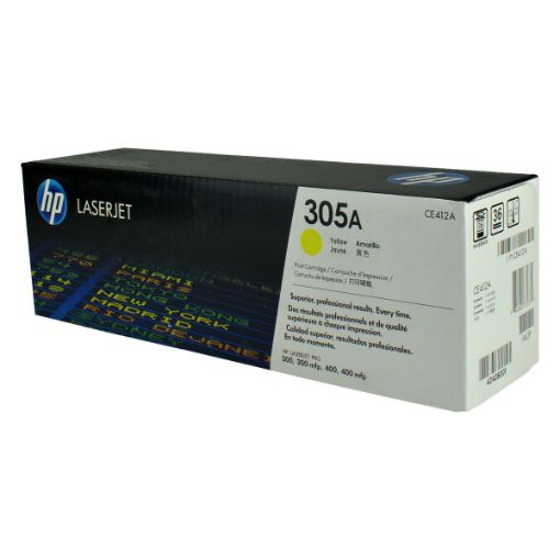 Picture of HP CE412A (HP 305A) Yellow Toner Cartridge (2600 Yield)