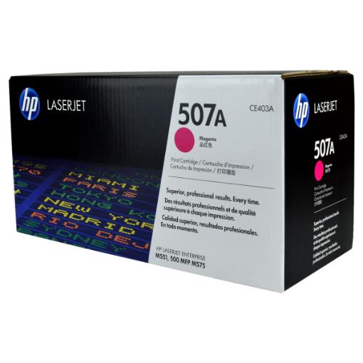 Picture of HP CE403A (HP 507A) Magenta Toner Cartridge (7000 Yield)