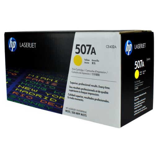 Picture of HP CE402A (HP 507A) Yellow Toner Cartridge (7000 Yield)